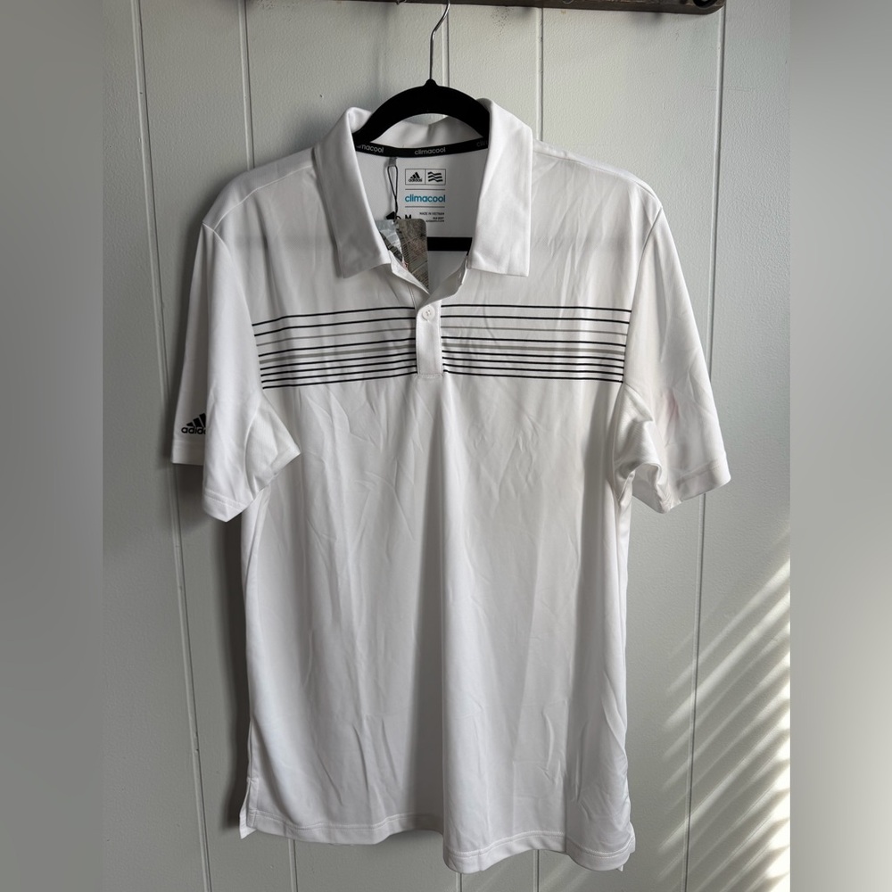 NWT Red Wings Embroidered LogoAdidas Climacool Golf Shirt. Size M.